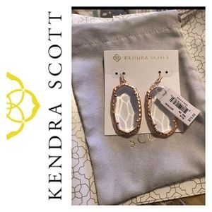 Kendra Scott Rose Gold Clear Ella’s